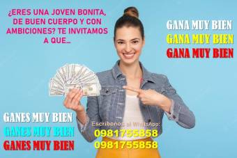 SOMOS UNA AGENCIA HIGH CLASS Y REQUERIMOS SEÑORITAS