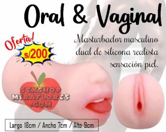 Vagina Y Boca Realista Masturbador / Sexshop Miraflores