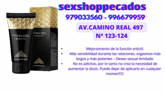 TITAN GEL GOLDS LO MEJOR EN DESARROLLADOR MASCULINO SEXHSOP PECADOS