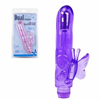 VIBRADOR DUAL BUTTERFLY-TIENDAS AMOR LOS OLIVOS