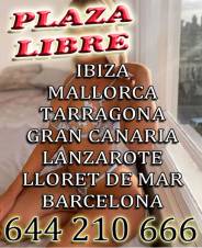 PLAZAS LIBRES * PENINSULA * CANARIAS * BALEARES *... PLAZAS EN ESPAÑA Y FUERA
