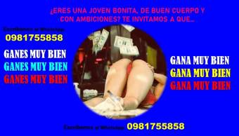 CHICA ATRACTIVA TE INVITAMOS A GANAR BUENOS INGRESOS