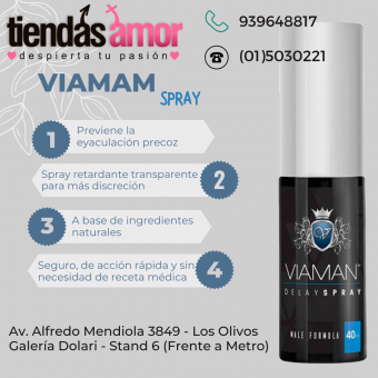 VIAMAN SPRAY RETARDANTE SEXSHOP LIMA