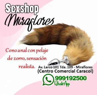 ANAL PLUG ZORRO / SEXSHOP MIRAFLORES
