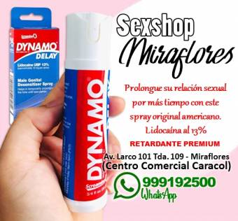 RETARDANTE MASCULINO / DYNAMO DELAY AMERICANO / SEXSHOP MIRAFLORES