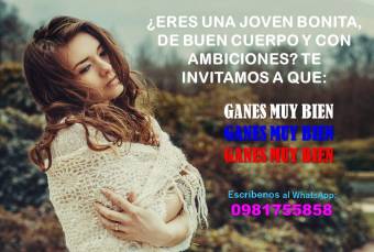 TRABAJO INMEDIATO PARA CHICAS ATRACTIVAS