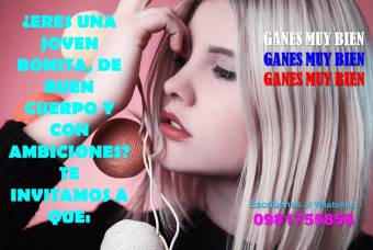 ¿ERES UNA CHICA JOVEN Y BONITA QUE BUSCA INGRESOS EXTRAS?