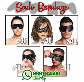 ANTIFAZ DE CUERO SADO BONDAGE FETISH BDSM / SEXSHOP MIRAFLORES