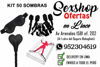 KIT 50 SOMBRAS / SADO BONDAGES / SEXSHOP LINCE