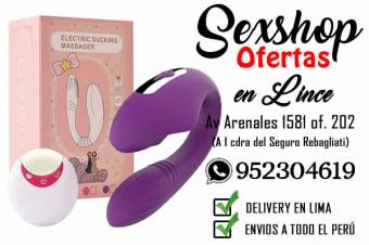 VIBRADOR SUCCIONADOR / CON ESTIMULADOR CLITORAL / SEXSHOP LINCE OFERTAS
