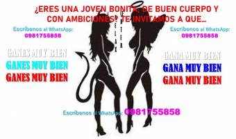 TRABAJO/ EMPLEO PARA CHICAS HERMOSAS