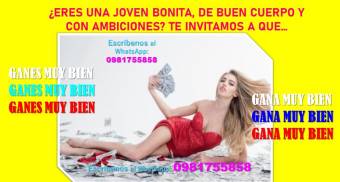 PARA ATENCIÓN A CABALLEROS REQUERIMOS: JÓVENES BONITAS, ELEGANTES Y CULTAS