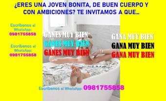 SE NECESITA SEÑORITAS BONITAS, CULTAS Y DE BUENA PRESENCIA