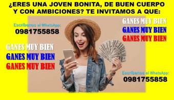 ¿ERES BONITA, JOVEN Y CON AMBICIONES? TE ESTAMOS BUSCANDO