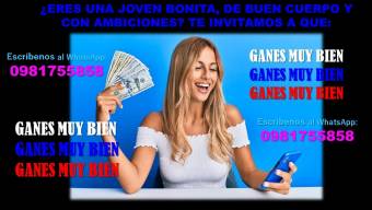 BUSCAMOS CHICAS ATREVIDAS Y DE BUENA PRESENCIA PARA DAMAS DE COMPAÑÍA