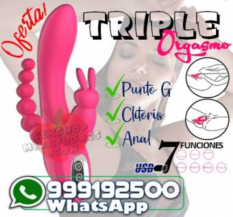 VIBRADOR 3 EN 1  / SEXSHOP MIRAFLORES