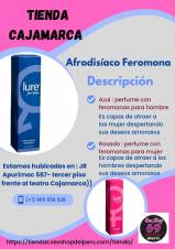 AFRODISIACO LURE FOR -HIM. Este perfume con feromonas para hombre (LURE FOR HER) es capas de atraer a las mujeres ,despertando sus deseos amorosos. su