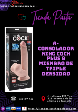 KING COCK CONSOLADOR 8 CON TESTICULOS QUE SE BALANCEAN ... SEXSHOP PAITA