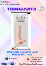 Donde comprar no es un tabú .... Consolador 8 Basix Rubber Succion ... SEXSHOP69