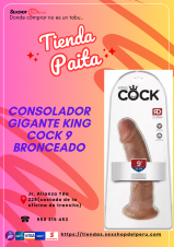 Buscas un juguete realista ...CONSOLADOR GIGANTE KING COCK 9... SEXSHOP69