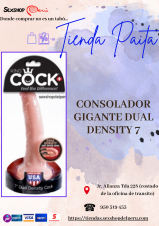 CONSOLADOR GIGANTE DUAL DENSITY 7... SEXSHOP PAITA