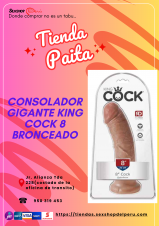 KING COCK 8 BRONCEADO CONSOLADOR GIGANTE.... SOMOS SEXSHOP 69