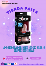 MIENBRO CONSOLADOR KING COCK PLUS 5¨.... SEXSHOP PAITA