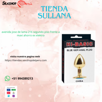 CONSOLADOR METAL GEMA AZUL DORADO.- wsp +51 994389213 - sullana