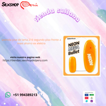 VIBRADOR BALA NEON MEGA BULLET. wsp +51 994389213 - sullana