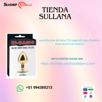 CONSOLADOR METAL GEMA AZUL DORADO. delivery sullana - wsp +51 994389213