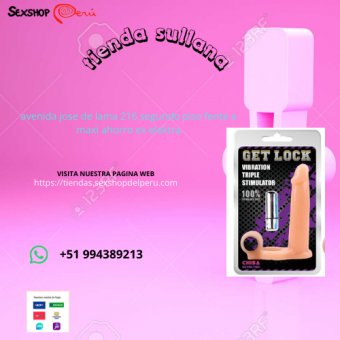 sexshop69 FUNDA CON VIBRADOR TRIPLE STIMULADOR. -+51 9994389213 --
