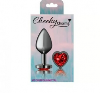 TAPONES DE METAL CORAZON ROJO--- TIENDA PAITA --SEXSHOP69