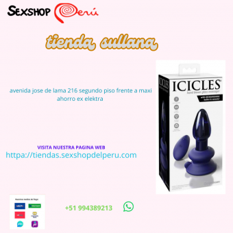 VIBRADOR ICICLES VIDRIO AZUL N° 85. wsp +51 994389213 Sullana - Perú