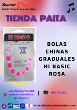 BOLAS CHINAS GRADUALES HI BASIC ROSA....SEXSHOP PAITA 69 69