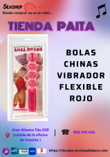 SEXSHOP 69...BOLAS CHINAS VIBRADOR FLEXIBLE ROJO