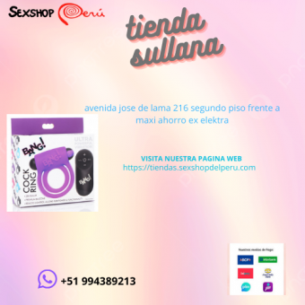 ANILLO VIBRADOR CONTROL REMOTO DE SILICONA PURPURA. wsp +51 994389213