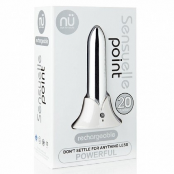 VIBRADOR SENSUELLE NU 20 PLATA---TIENDA PAITA - SEXSHOP 69