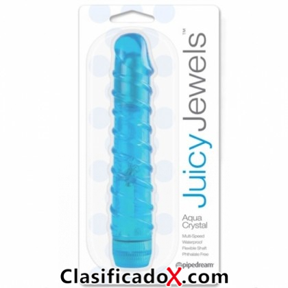VIBRADOR JUICY AQUA CRYSTAL--SEXSHOP69- PAITA