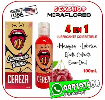 HOT LUB - LUBRICANTES COMESTIBLES INTIMOS - SEXSHOP MIRAFLROES