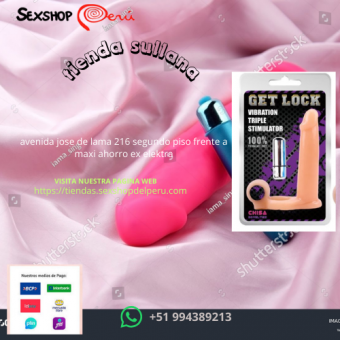 FUNDA CON VIBRADOR TRIPLE STIMULADOR. wsp +51 994389213 - Sullana