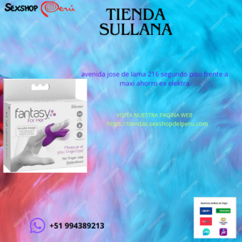 Sullana VIBRADOR FANTASY FINGER PARA ELLA PURPURA. wsp +51 994389213 --