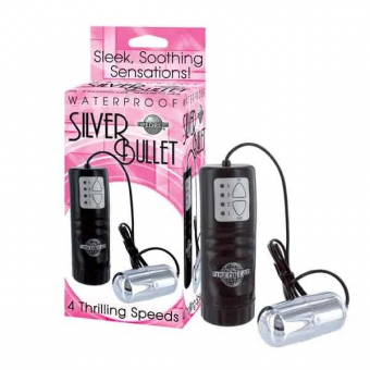 ANAL SILVER BULLET NEGRO----sexshop69 - tienda paita