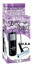 BULLET SLIM  VIBRADOR ANAL SILVER--tienda paita -secshop69