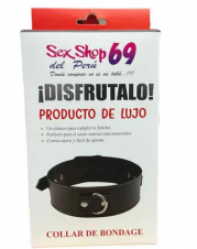 COLLARIN CUERO DE MEDIANOCHE----TIENDA PAITA -SEXSHOP69