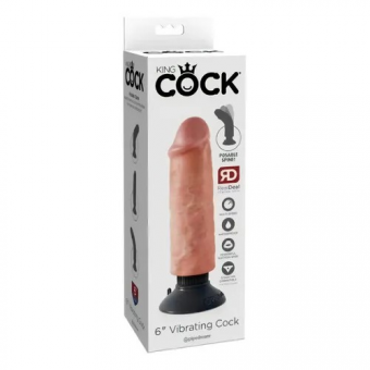 VIBRADOR REALÍSTICO KING COCK 6---SEXSHOP 69 - TIENDA PAITA
