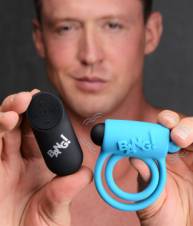 ANILLO VIBRADOR RETARDANTE  CONTROL  BLUE