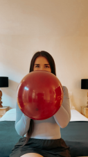 Balloon fetish, looners, fetichismo de globos - Caroline Caos F
