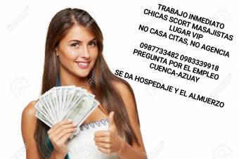 Oportunidad laboral chicas scort ecuatoriana o colombiana
