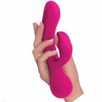 este vibrador conejo Jimmy jane toma la forma clásica  justa de curvatura y un diseño en forma de U para la máxima comodidad.