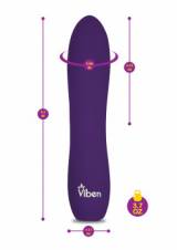 Es recargable por USB, resistente al agua en un vibrante azul océano o violeta, o un morado oscuro